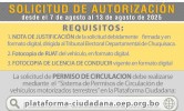 TED Chuquisaca recibe solicitudes de permisos de circulación vehicular del 7 al 13 de agosto