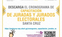 TED Santa Cruz inicia este 6 de agosto la capacitación a juradas y jurados electorales en la ciudad capital