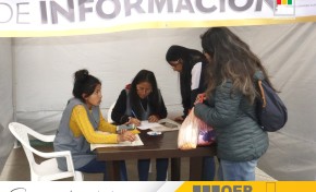 Segunda vuelta: instalan seis puntos de información para atender a la ciudadanía en Sucre
