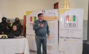 TED La Paz activa Centro de Monitoreo y presenta plan logístico para garantizar el traslado seguro del material electoral