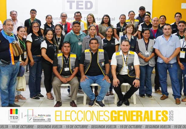 TED Pando concluye el cómputo departamental con el 100 % de actas computadas