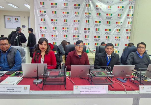 Potosí concluye el cómputo departamental del 100 % de las actas electorales