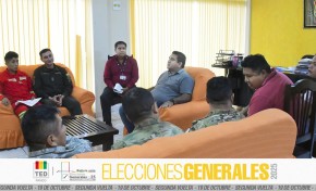 TED Pando coordina con Fuerzas Armadas y Policía la implementación de la cadena de custodia para la segunda vuelta