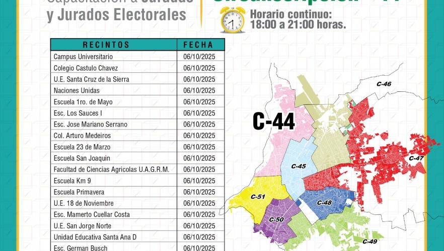 TED Santa Cruz inicia capacitación a jurados electorales en la capital rumbo a la segunda vuelta