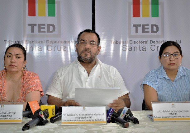 TED Santa Cruz reporta histórica cifra de más de 5 mil candidaturas registradas para las Elecciones Subnacionales 2026