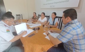 TED Beni inicia coordinación con personal militar rumbo a las Elecciones Subnacionales