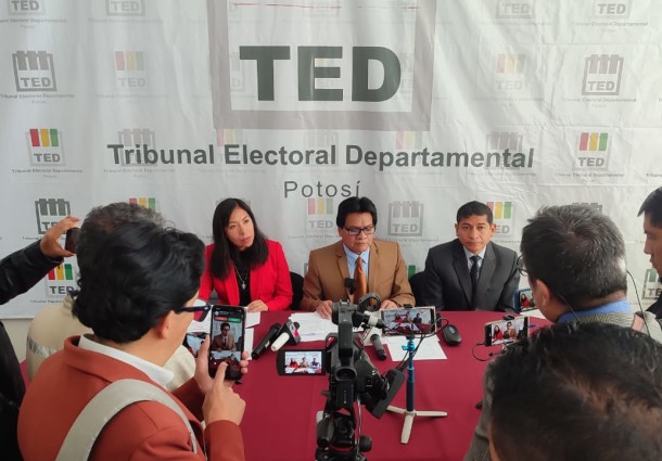 Concluye la recepción de reclamos por inhabilitación electoral en Potosí