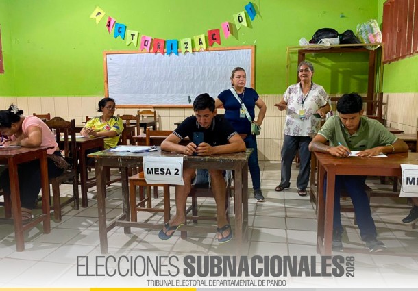 TED Pando inicia capacitación a juradas y jurados electorales