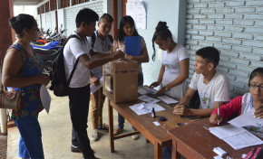 Con el apoyo del TED Pando la unidad educativa Antonio Vaca Díez elige a su gobierno estudiantil