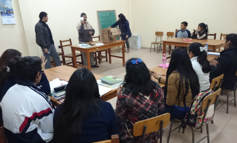 Durante el escrutinio y cómputo de votos