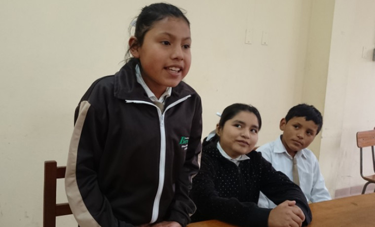 Exposición de propuestas por las estudiantes participantes.