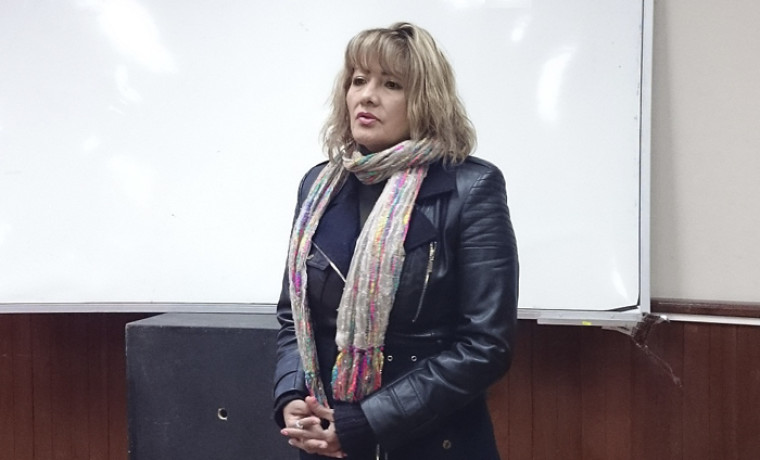 Palabras de inauguración a cargo de la presidenta en ejercicio, Shara Medina.