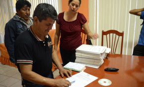 TED Pando entrega libros de registro de simpatizantes de la futura organización política Pando Somos Todos