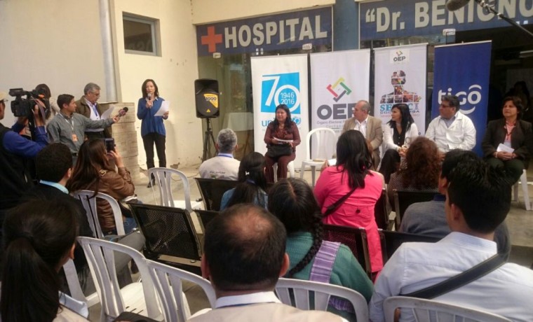 1. Inauguración de la caseta registral en Quillacollo.