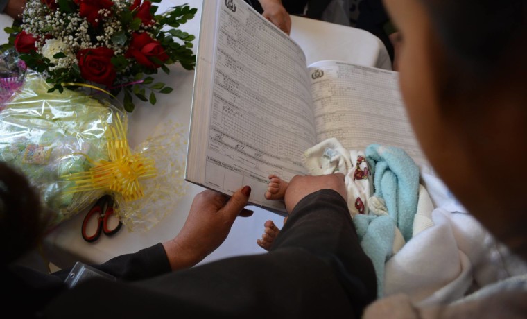 2. Inauguración de la caseta registral en la Caja Nacional de Salud Hospital Obrero, en Potosí.