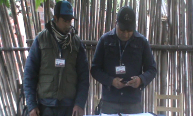 4. Amilcar Ondarza Gutierrez, Vladimir Poma Yampasi de la Dirección Departamental La Paz de la AJAM.