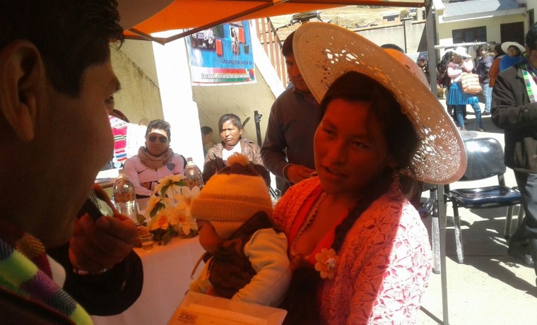 7. Inauguración de la caseta registral en el Hospital Civil Uncía, de Uncía.