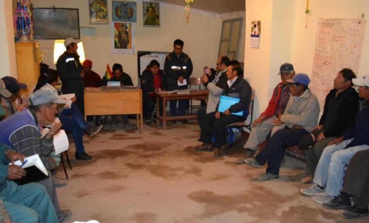 Consulta previa en la comunidad Estarca, en Villazón.