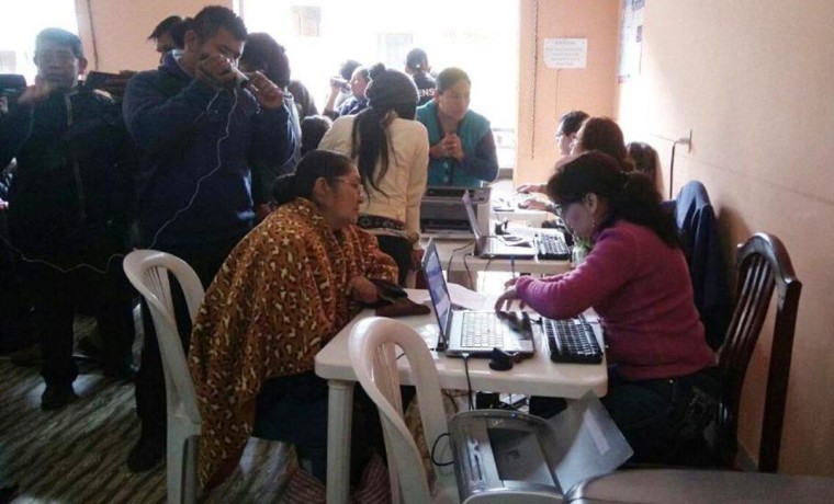 Durante la campaña de registro en Bermejo realizado del 29 de junio al 8 de julio.