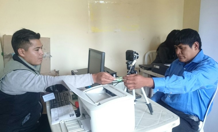 1. Cochabamba. En Vinto se inauguró el registro en el padrón electoral.