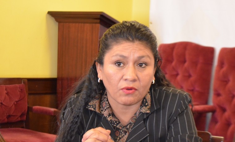 1. La presidenta de la ACOBOL, Zulena Serrudo.