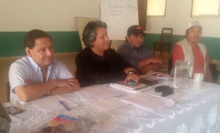 1.Reunión en la Escuela Autonómica Charagua Iyambae.