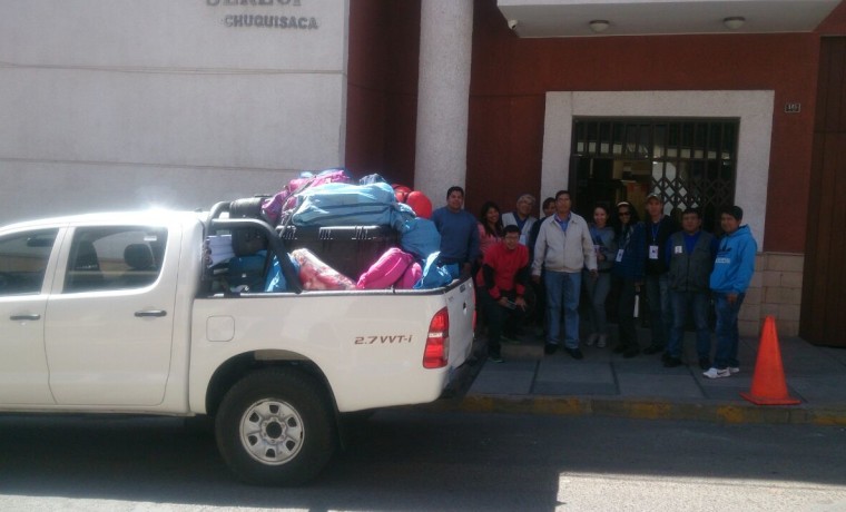 14. El equipo de empadronadores (Chuquisaca).