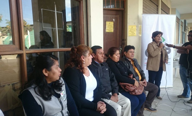 2. Cochabamba. Inauguración del registro en padrón electoral en el municipio de Vinto.