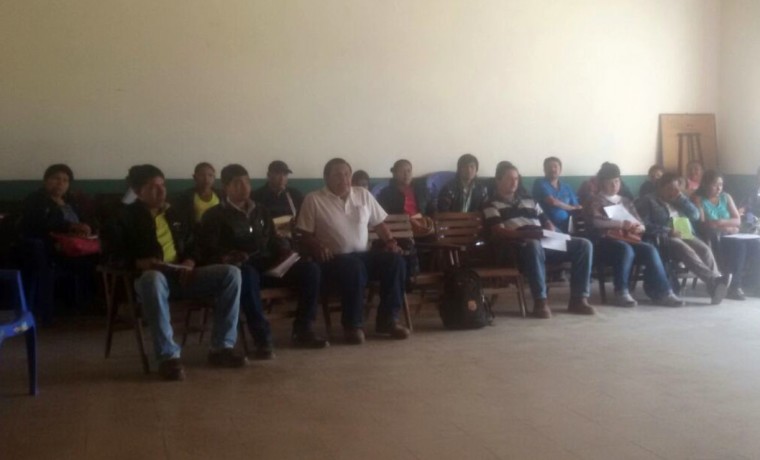 2. Reunión en la Escuela Autonómica Charagua Iyambae.
