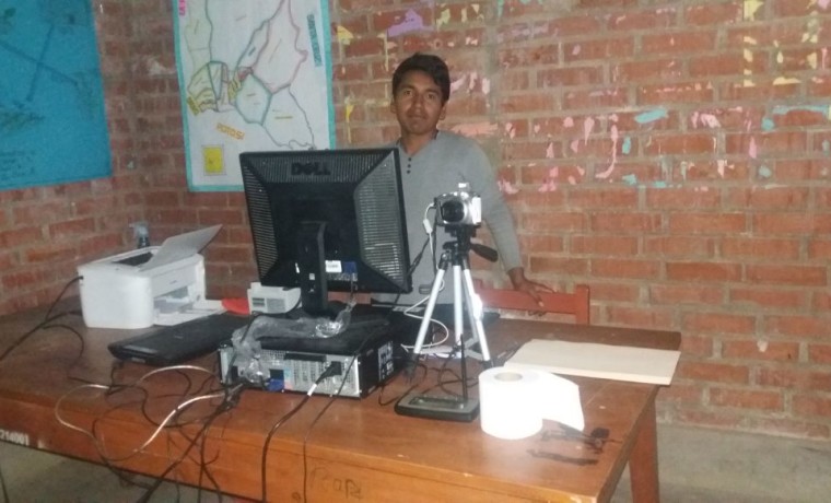 5. Cochabamba. Uno de los centros de registro en la TIOC Raqaypampa.