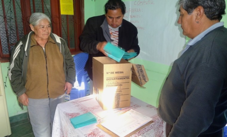 Acto de escrutinio y cómputo de los votos.