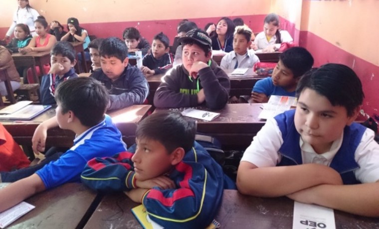 Estudiantes del nivel sexto de primaria.