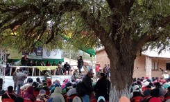 Las y los representantes indígenas explican los avances de la autonomía indígena en su entidad territorial