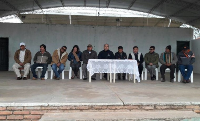 2. Las autoridades del Ejecutivo y legislatico nacional acompañaron la inauguración de la jornada en Charagua Estación.