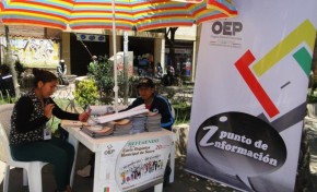 TED Chuquisaca instala 9 puntos de información sobre el Referendo Autonómico