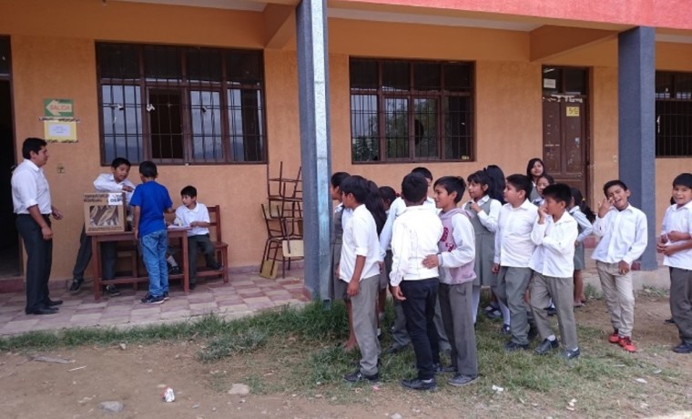Durante la votación en el nivel primario.