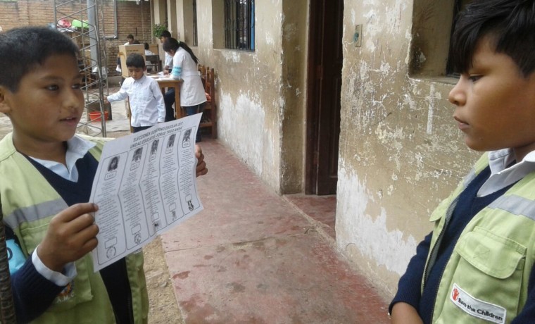 Elección en la unidad educativa Valle Hermoso. 1