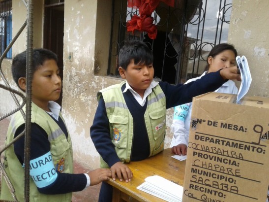Elección en la unidad educativa Valle Hermoso. 2