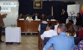 TED Cochabamba sorteó la ubicación de las franjas en la papeleta para la elección de COMTECO