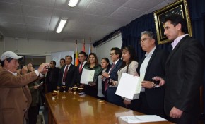 Consejeros electos de COMTECO recibieron sus credenciales