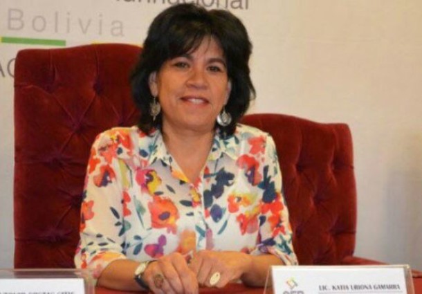 La presidenta del TSE, Katia Uriona, presenta informe de dos años de gestión