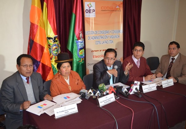 El TED La Paz proclama los resultados oficiales de la elección de COTEL