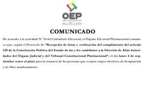 COMUNICADO