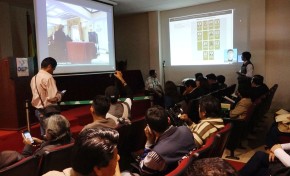 Candidatos siguieron la transmisión del sorteo de la ubicación en las franjas de las papeletas