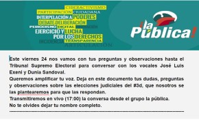 Autoridades del TSE y la ciudadanía dialogarán este viernes sobre las Elecciones Judiciales en un conversatorio virtual