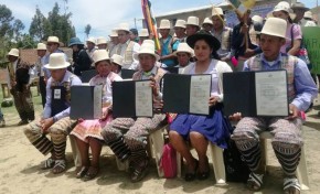 El TED Cochabamba entrega credenciales a las autoridades electas de Raqaypampa