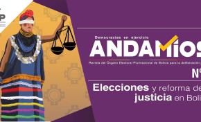 El OEP dedica el quinto número de la revista Andamios a analizar las elecciones y la reforma de la justicia en Bolivia