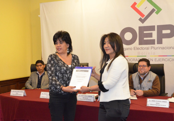 Elecciones Judiciales: TSE recibe informe final de Unasur y anuncia mejoras en procesos electorales