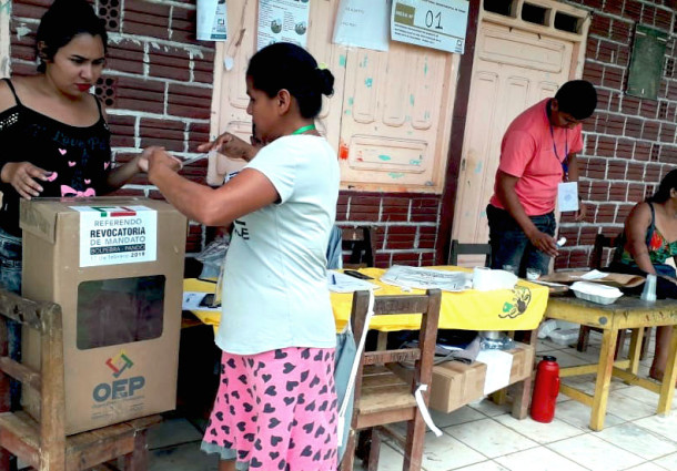 El alcalde Erlin Hurtado no fue revocado en el referendo de Bolpebra