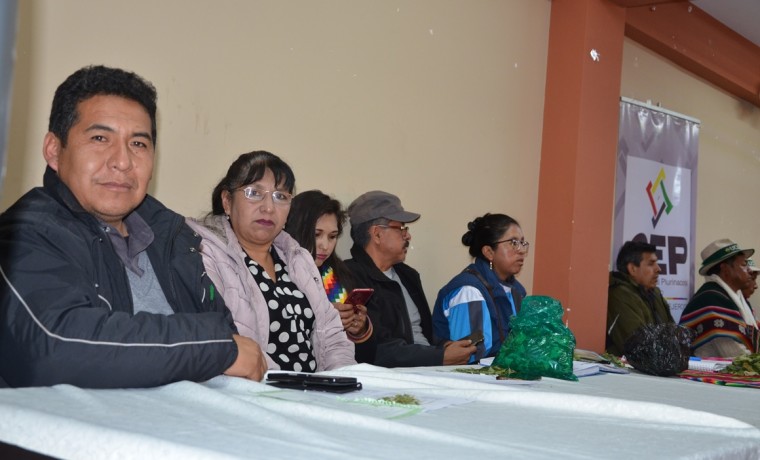 4.La vocal del TSE, Lucy Cruz, y el Presidente del TED Oruro, Rudy Huayllas_300819